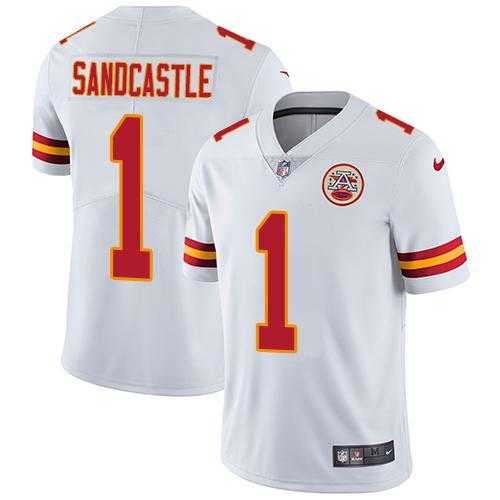 Nike Kansas City Chiefs #1 Leon Sandcastle White NFL Vapor Untouchable Limited Jersey,We sell and wholesale Nike Kansas City Chiefs #1 Leon Sandcastle White NFL Vapor Untouchable Limited Jersey on line form chian!